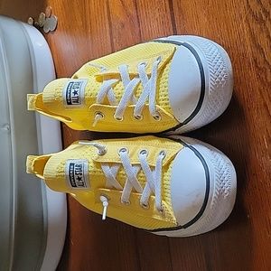 Yellow Slip On Woven Converse All Stars